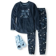 Secret treasures women's and women's plus giftable 3pc pajama set with socks