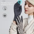 thumbnail image 3 of Guantes lindos de invierno frío para mujer cálidos MFZFUKR CPB-ZRF473-4, 3 of 5