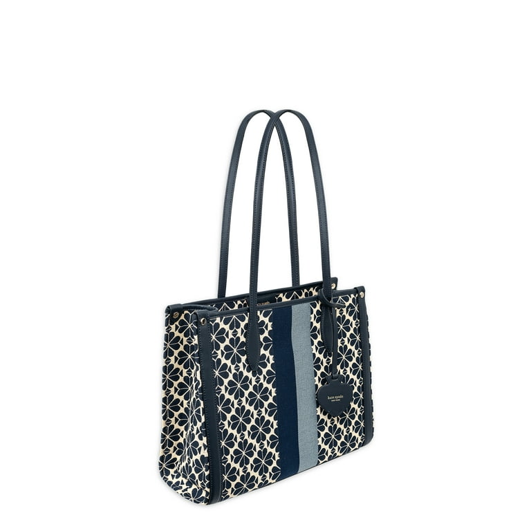 Spade Flower Jacquard Stripe Market Medium Tote