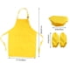 thumbnail image 5 of Juego de chef para niños Juego completo de regalo de cocina para niños con delantal con gorro de cocinero y manga de cocina para cocinar Fiesta de decoración de pintura para hornear (amarillo), 5 of 5