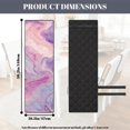 thumbnail image 4 of TSOVTHRID Pink Purple Marble Print Quilted Dining Chair Cushion Covers Stretchy Soft Seat Cushion Slipcovers Removable Armless Chair Covers with Detachable Strap, Set of 1, 4 of 7