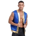 thumbnail image 3 of Aislor Men's Adults Toad Open Front Waistcoat Vest Royal Blue L, 3 of 7