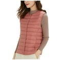 thumbnail image 2 of Chaquetas y abrigos casuales sin mangas y sin capucha Chaqueta ligera de plumón para mujer Chaleco de invierno corto ajustado de talla grande para mujer Abrigo con cremallera interna para mujer, 2 of 3