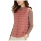 thumbnail image 2 of Chaquetas y abrigos casuales sin mangas y sin capucha Chaqueta ligera de plumón para mujer Chaleco de invierno corto ajustado de talla grande para mujer Abrigo con cremallera interna para mujer, 2 of 3