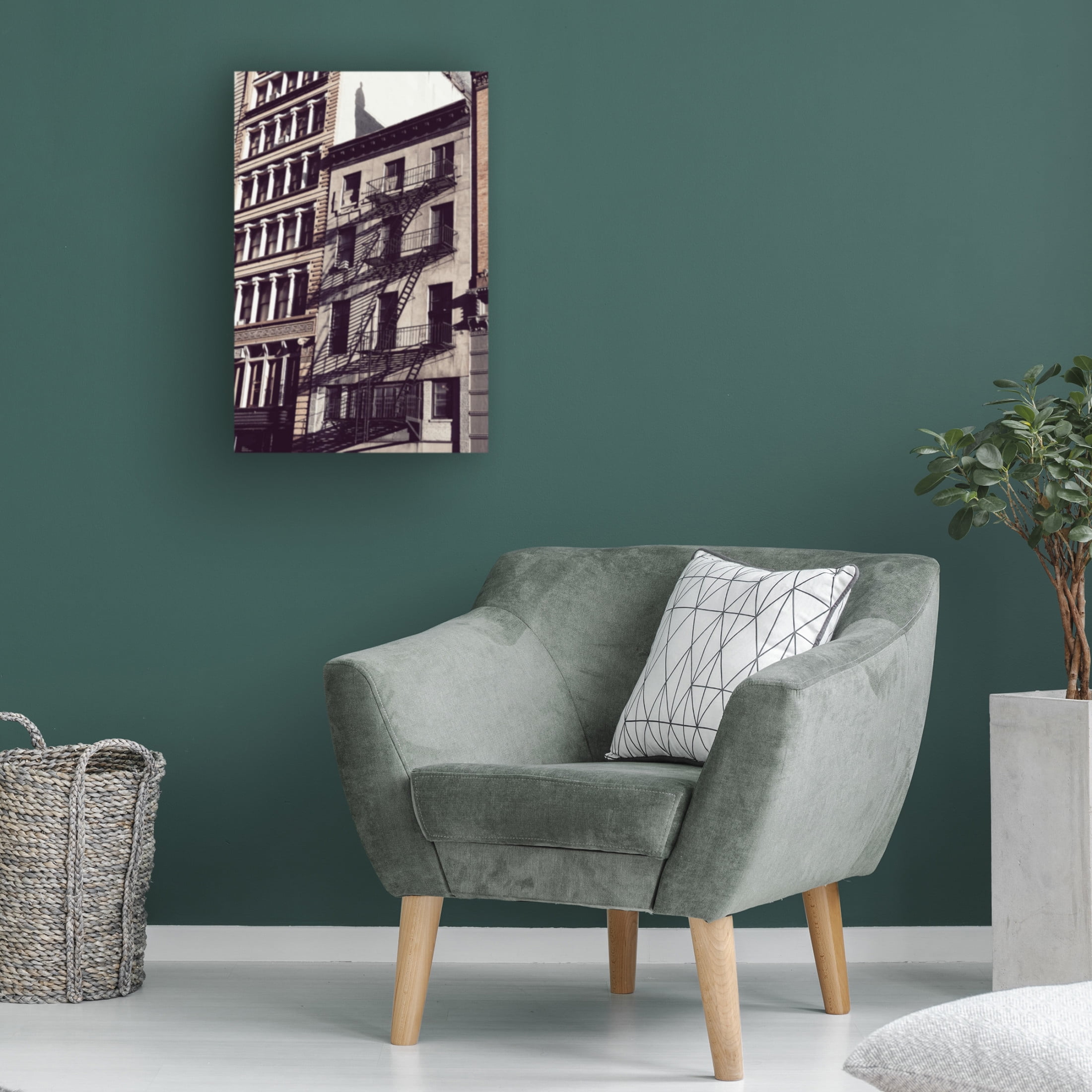 Trademark Fine Art Rikard Martin New York City Fire Escapes Canvas Wall Art
