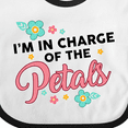 thumbnail image 4 of Inktastic Flower Girl I'm in Charge of the Petals Girls Baby Bib, 4 of 4