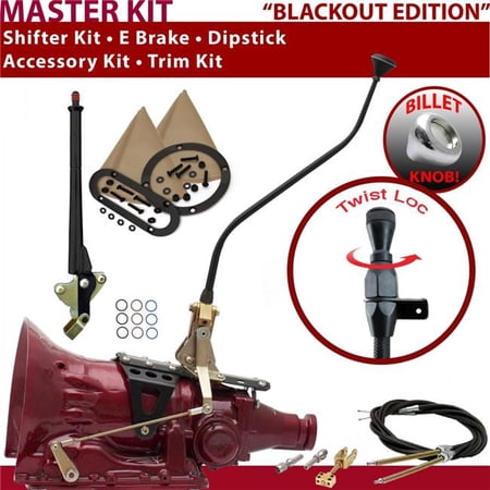 American Shifter TH400 Shifter Kit Black 23 in. Swan E Brake Cable Trim Kit Dipstick for F638F