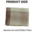thumbnail image 3 of Round Tablecloth Fall Round Tablecloth Fall Plaid Tablecloth Autumn Fall Thanksgiving Checkered Tablecloth Dust-Proof Wrinkle Resistant Rustic Tablecloth, 3 of 9