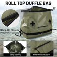 thumbnail image 3 of Bolsa de lona impermeable MIER 60L con tapa enrollable y correas ajustables, 3 of 8