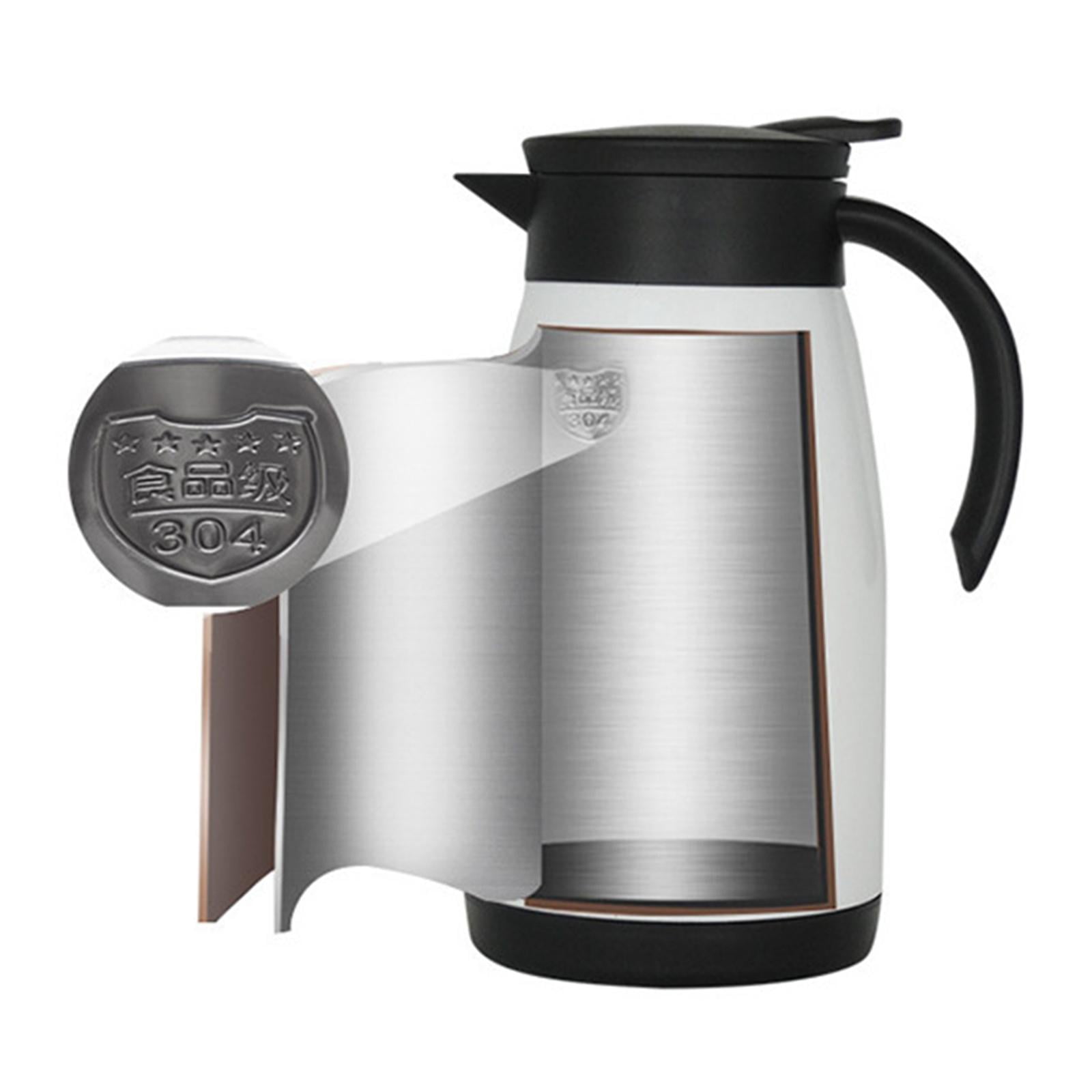 Fiocias 12V 24V Car Kettle, Travel Portable Electric Tea Coffee Kettle Water Boiler and