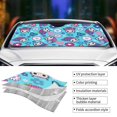 thumbnail image 3 of Yiaed Wls And Flowers Print Car Windshield Sunshade Front Auto Car Front Window Sun Shade Foldable Sun Visor Shield Cover Auto Accessories for Sedan SUV Truck-Small, 3 of 5