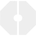 thumbnail image 4 of 34"OD x 7"ID x 13 1/2"C x 1"P Westin Architectural Grade PVC Contemporary Ceiling Medallion, Two Piece, 4 of 11