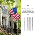 thumbnail image 6 of SENSETH Wall Mount Flagpole Kit Professional Flag Pole for House Garden Yard, 6 of 8