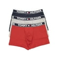 thumbnail image 2 of Tommy Hilfiger Men's Comfort 2.0 3 Pack Trunks, Mahogany,M - US, 2 of 4