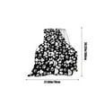 thumbnail image 3 of Hxlazmoo Black Dog Paw Print Flannel Throw Blanket - Soft & Cozy Blanket for Sofa, Bed, Home Decor | All-Season Use, Perfect Gift for Pet Lovers, 3 of 6