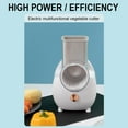 thumbnail image 5 of Clearance & Promo,Kitchen Roller Electric Multifunctional Vegetable Slicer Slicer Potato Scrubber Shredder Shredder Grater (With Adapter) Holiday Festivities|Plastic,B,Vsgery, 5 of 9