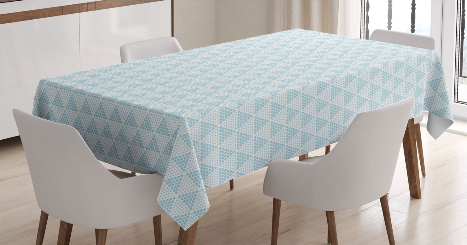 Triangular Tablecloth Crazy Art Tablecloth, Triangular Illustrated with Polka Dots and ...