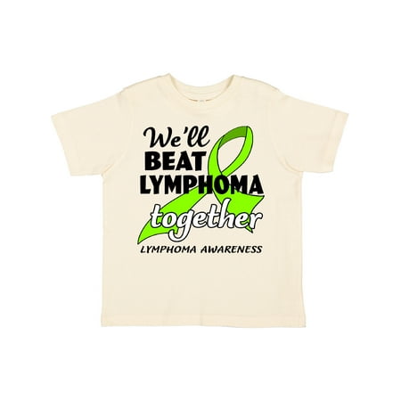 

Inktastic We ll Beat Lymphoma Together- Lymphoma Awareness Boys or Girls Toddler T-Shirt
