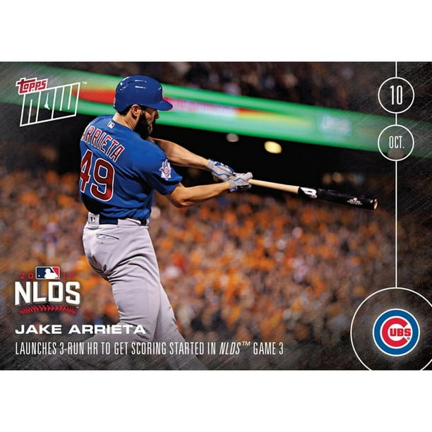 MLB Chicago Cubs Jake Arieta 565 Topps Maintenant Carte à Échanger