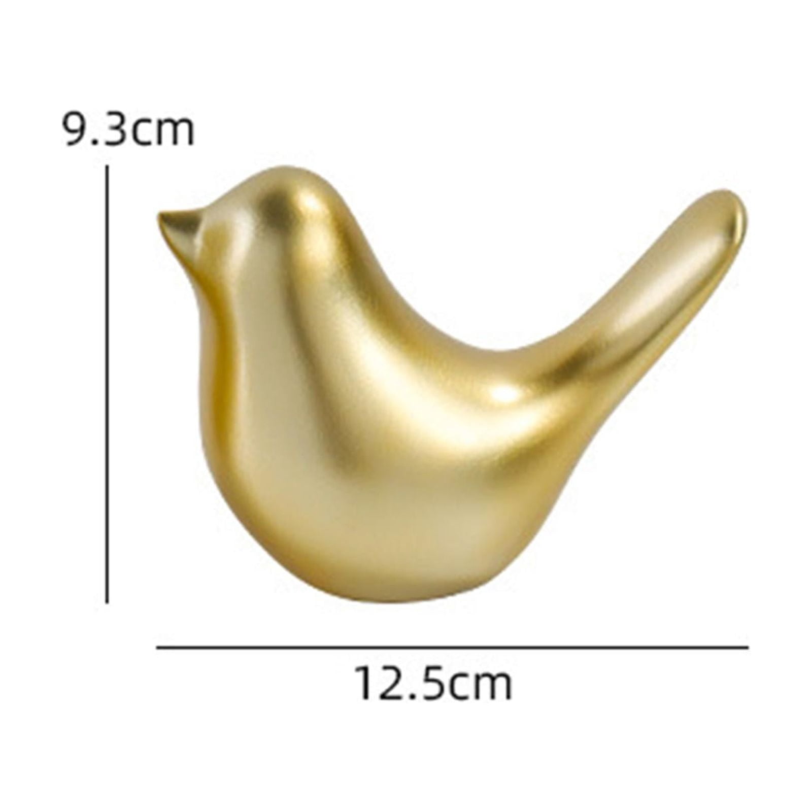 simhoa Golden Flamingo Bird Statue Figurine Yard Art Ornament Modern Home Decor Sculpture for Holiday Spring Office Mantel Living Room Housewarming Gifts