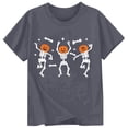 thumbnail image 2 of Toddler Kids Girls Halloween Shirt Crewneck Short Sleeve Soft Holiday Tee Toddler Fall Outfits, 2 of 4