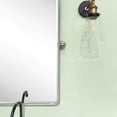 thumbnail image 3 of TEHOME Farmhouse Pivot Rectangle Bathroom Mirror Brushed Nickel Metal Framed Tilting Beveled Vanity 23x35", 3 of 4
