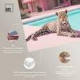 thumbnail image 4 of Art Remedy Modern Tiger Art Canvas, 30" x 45", Gallery Wrapped, Leopard Pink House, 4 of 7