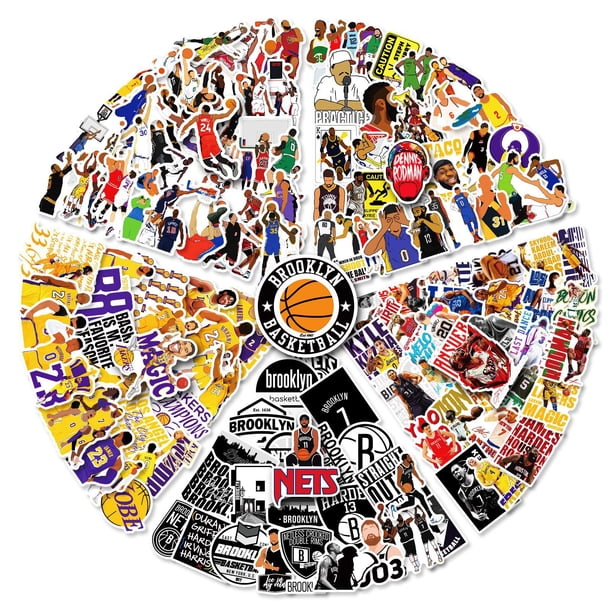 250 pegatinas de la Copa Mundial de Baloncesto de la NBA, serie combinada para botellas de agua, vasos, equipaje, monopatín, parachoques, álbum de recortes, pegatina de regalo para niños, adolescentes y adultos Sincero Electrónica