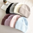 thumbnail image 4 of LinYooLi Women Puffy Soft Slouchy Cuffed Beanie Hats Winter Lightweight Knit Fisherman Cap, 4 of 4