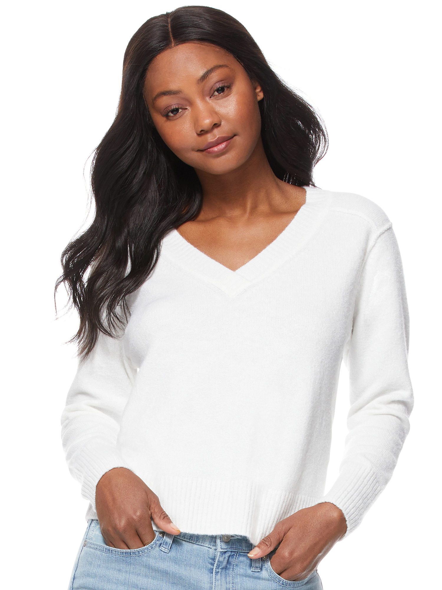 Scoop Slouchy Pullover Sweater Women's - Walmart.com