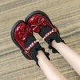 thumbnail image 3 of LYHao Girls' Bow Pearl Short Boots For Kids Cozy Lined Ballet Style Slip On Winter Footwear For Girls ,Girls Boots Sizes 8.5 Red(2-2.5 Years), 3 of 6