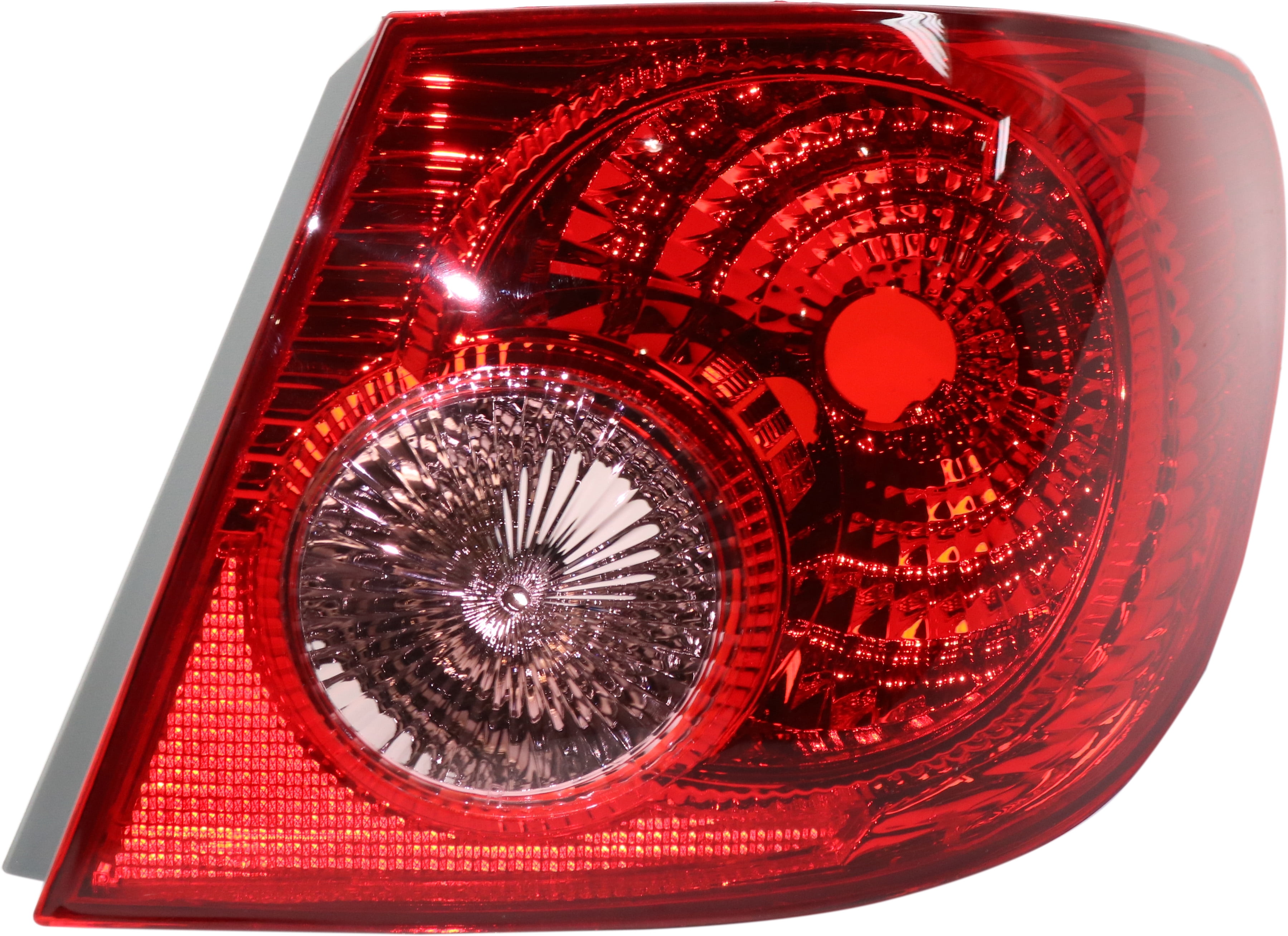 Tail Light Assembly Compatible with 2005-2008 Toyota Corolla Outer Passenger Side 