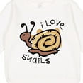 thumbnail image 3 of Inktastic I Love Snails Toddler Sweatshirt, 3 of 4