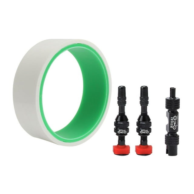 Tubeless Rim Tape, Rim Strips Tape 16//23/25/27/29/31/33/35mm Puncture with Presta Tool for Mountain Bike Road Wheel , Multicolor, 25MM 40MM