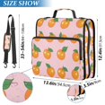 thumbnail image 2 of FORMRS Zipper Binder with Shoulder Strap 1.5-inch Ring 500 Sheet Capacity File Bag, Cute Oranges, 2 of 5