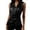 Black, variant on Women's Wrap V Neck Side Drawstring Satin Sleeveless Tank Tops Silky Ruched Waist Solid Color Dressy Camis for Business Office Cocktail Night Out Daily(Black, XXL)