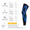 thumbnail image 2 of Reparte de la manga de la pierna completa Brazis de rodilla larga para el ciclismo (XL) Negro Azul, 2 of 8