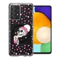 thumbnail image 1 of MUNDAZE Samsung Galaxy A72 Pink Dead Valentine Skull Frap Hearts If I had Feelings They'd Be For You Love Double Layer Phone Case Cover, 1 of 3