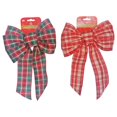 thumbnail image 1 of Holiday Trims 9429895 Rouge & Vert & Blanc & Or Nœud - Lot de 12, 1 of 1