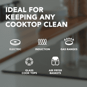 Weiman Cooktop Cleaner Kit - Cook Top Cleaner and Polish 10 oz. Scrubbing Pad, Cleaning Tool, Cooktop Razor Scraper