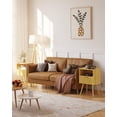 thumbnail image 2 of Mesita de noche JOONEE con toma de corriente con cajón de almacenamiento, roble amarillo, 2 of 7