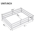 thumbnail image 4 of SESSLIFE Full Montessor Floor Bed, Solid Wood Toddler Floor Bed with Fence, Easy Assembly Floor Bed Frame for Kids, Gray, 4 of 8