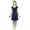 Navy_Blue, variant on Alvivi Kids Girls A-Line Knee Length Midi Skirt Ruffle Dancing Casual Party Skater Skirts Black 6
