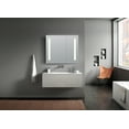 thumbnail image 4 of Anzzi 28 x 32 in. Ether Series Frameless LED Mirror Bathroom Cabinet, Aluminum, 4 of 10