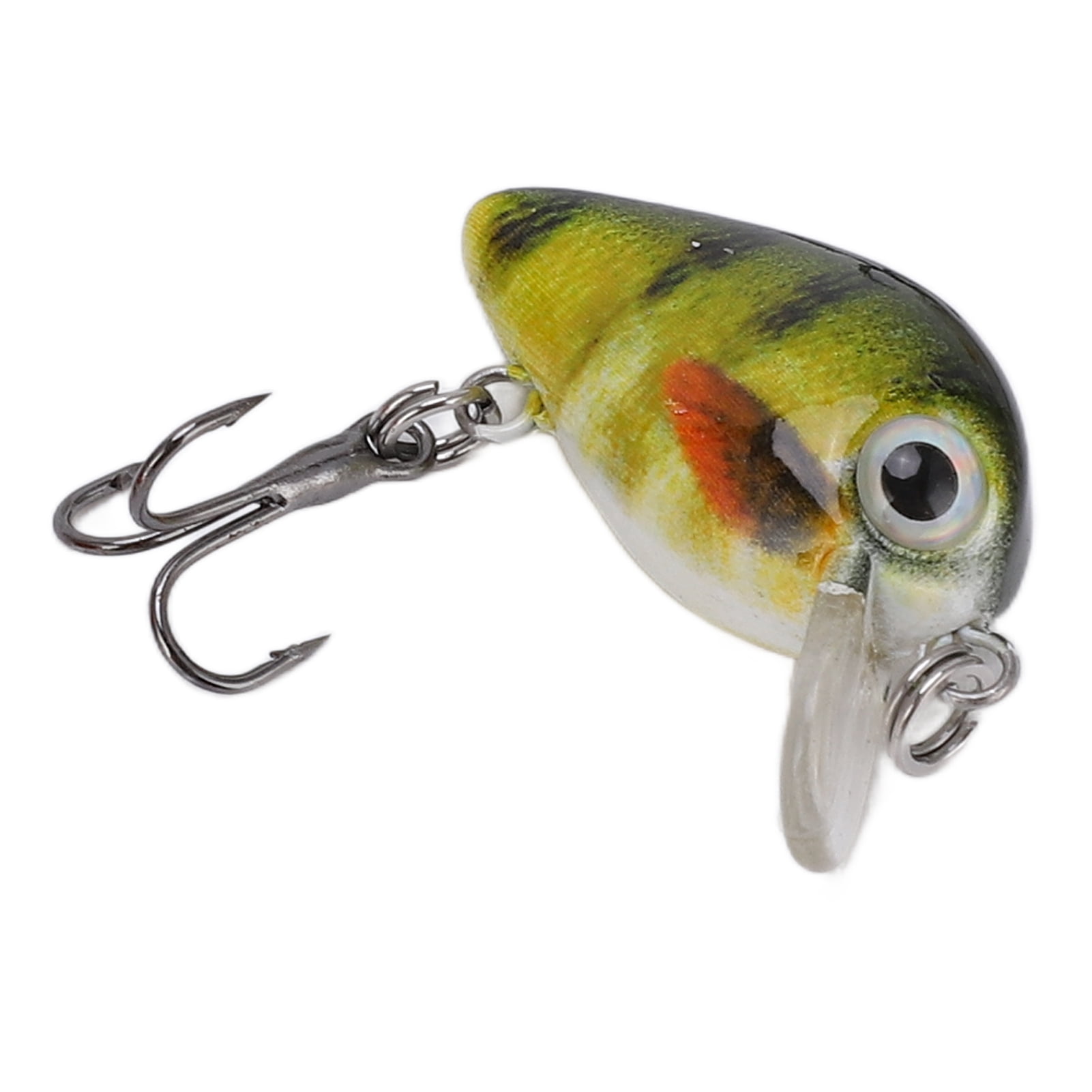 Lot De 5 Mini Wobblers Crankbait - Leurres Pêche Prédateur 1.6g, 2.5cm, Avec Boîte Et Clignotants (couleur Assortie) - 3
