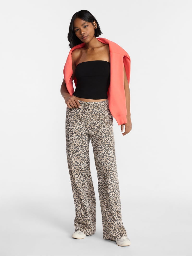 No Boundaries Mini Waist Wide Leg Pants, 31
