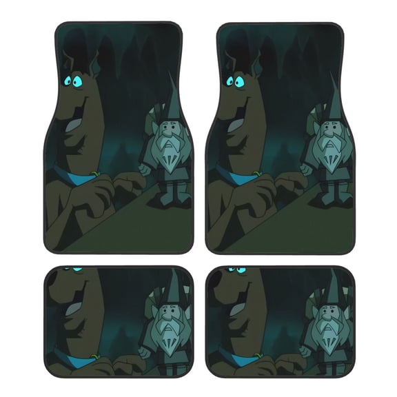 Saiise Scooby-Doo Print Universal Fit Carpet Floor Mats For SUV,Vans,Sedans,Trucks,Set of 4pcs
