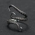 thumbnail image 2 of Vintage ajustable pulpo vintage anillo acero inoxidable estilo punk joyería uno S, 2 of 4