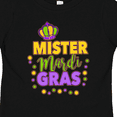 thumbnail image 4 of Inktastic Mister Mardi Gras with Crown and Dots Boys Toddler T-Shirt, 4 of 5