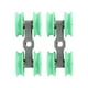 thumbnail image 2 of Uadme Ruedas en Forma de U, Piezas de Repuesto para Puertas de Ducha con Ruedas pequeñas de Acero Inoxidable de 4 Ruedas, Paquete de 2, 2 of 14